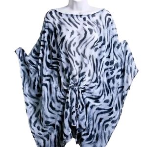 Premise Women's Size XL Black Gray  Cover up  Msrp $68.00